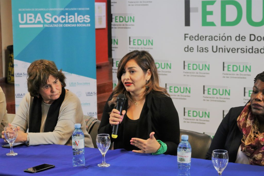 Cori Bush y Roza Calderón en FSOC-UBA: activismo político desde las bases y reivindicación de derechos