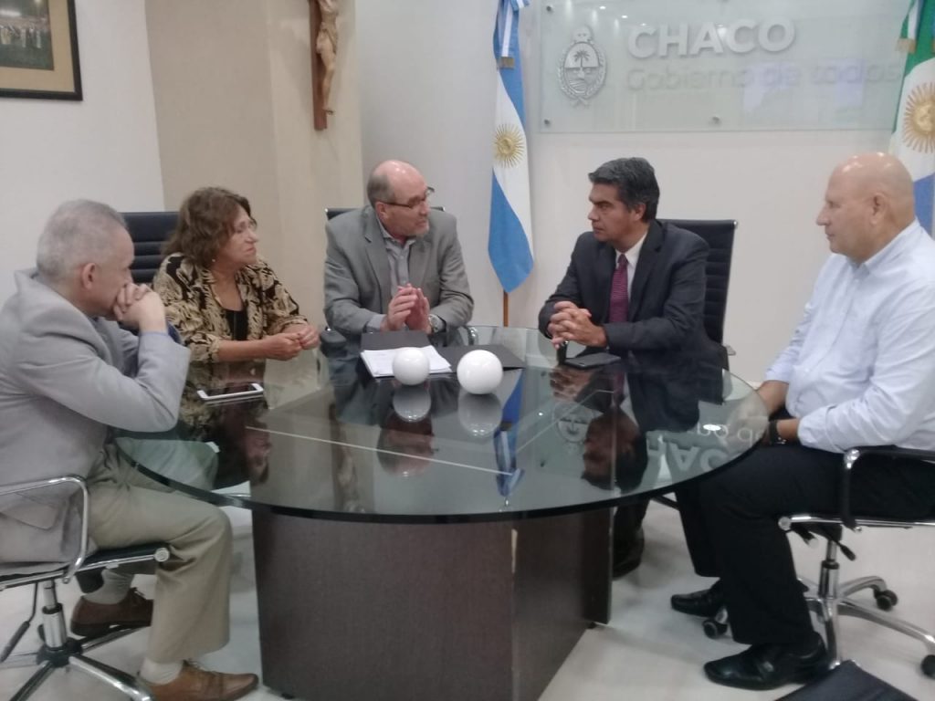 Reunión de UDUNNE con autoridades de la Universidad y el gobernador de Chaco