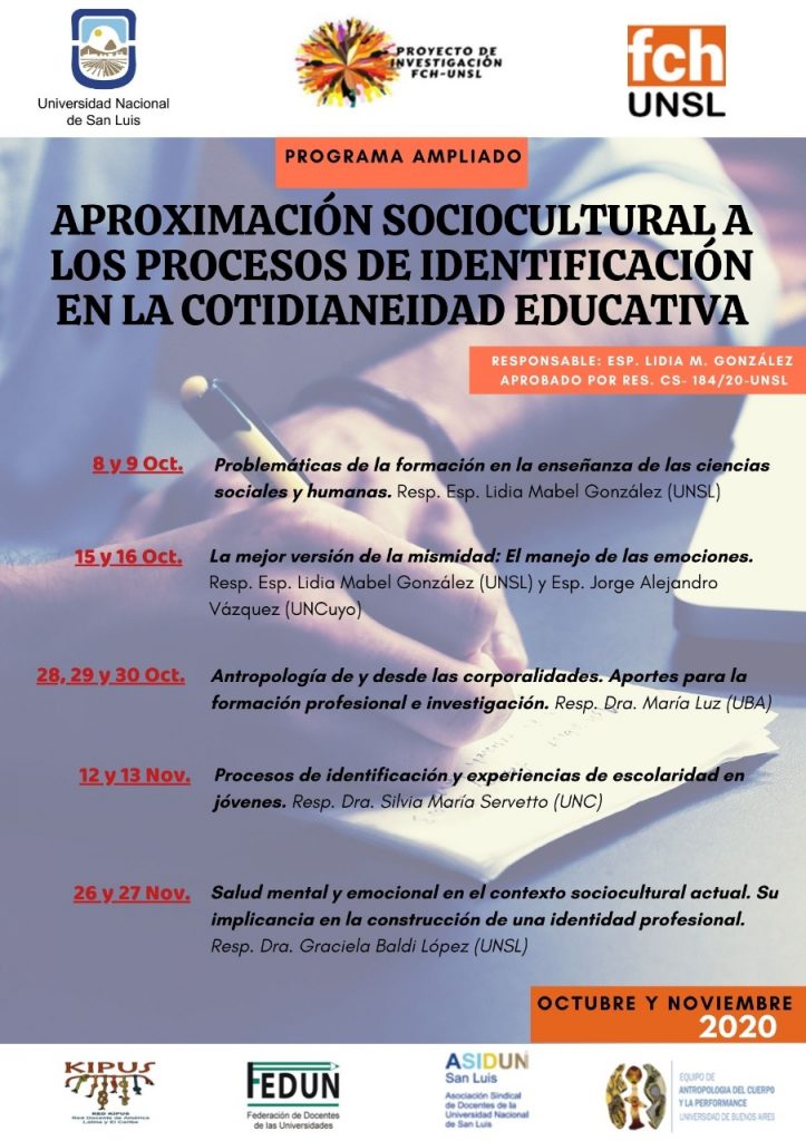 Posgrado Aproximación Sociocultural a los procesos de identificación en la cotidianeidad educativa (UNSL)